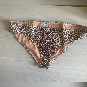 J. Crew NWT Women’s Hipster Full Coverage Bikini Bottom size 3X Leopard Print